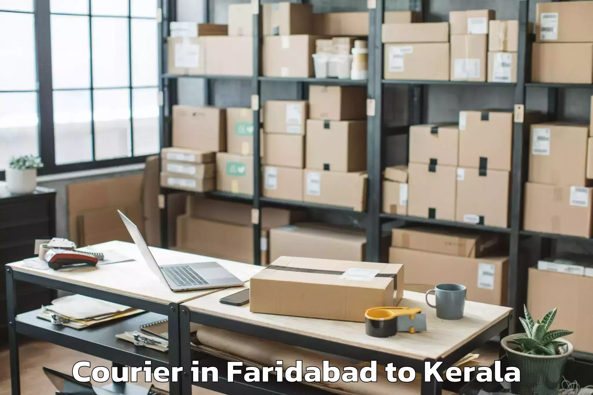 Quality Faridabad to Poojapura Courier